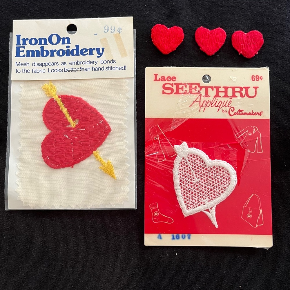 Vintage embroidered appliqués 3/$10